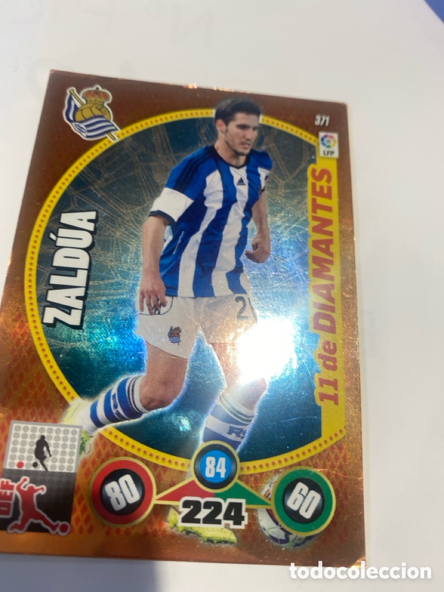 Cromos de F&uacute;tbol: Cromo Zaldua 11 de diamantes