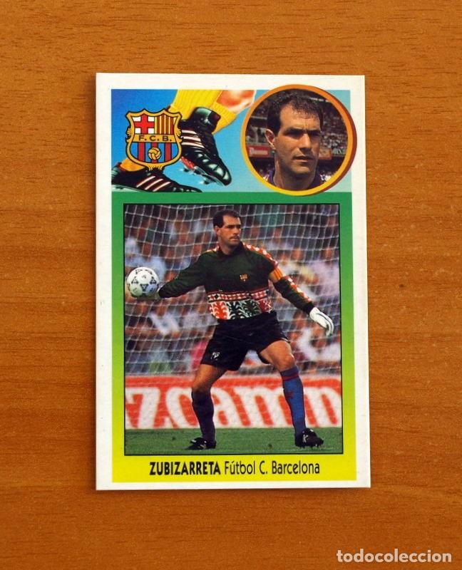 Football Stickers: F&uacute;tbol Club Barcelona - Zubizarreta - Ediciones Este Liga 1993-1994, 93-94 - De cart&oacute;n- Nunca Pegado