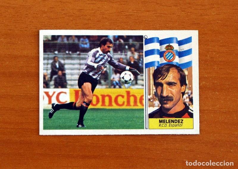 Cromos de F&uacute;tbol: R.C.D. Espa&ntilde;ol-Espanyol - Mel&eacute;ndez - Ediciones Este Liga 1986-1987, 86-87 - Nunca Pegado