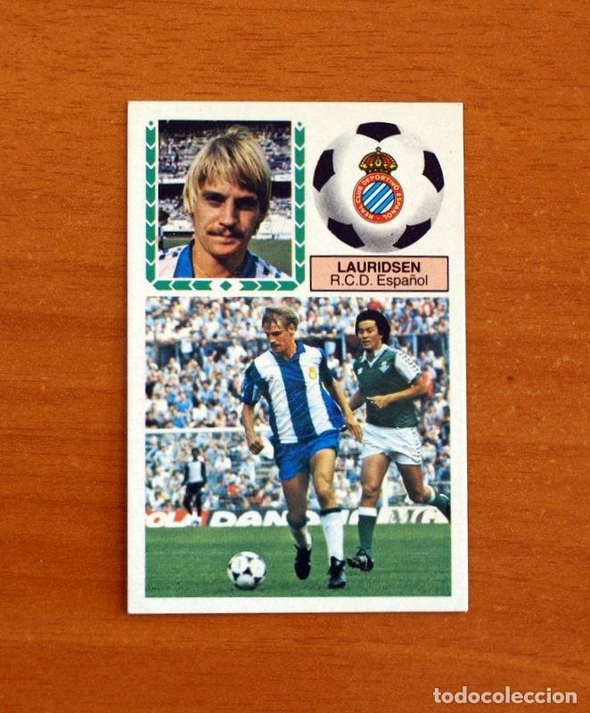 Cromos de F&uacute;tbol: R.C.D. Espa&ntilde;ol-Espanyol - Lauridsen - Ediciones Este Liga 1983-1984, 83-84 - Nunca Pegado