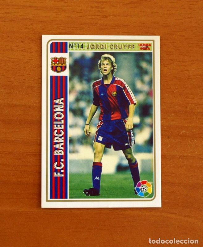Cromos de F&uacute;tbol: Barcelona -N&ordm; 14 Jordi Cruyff-&Uacute;ltima Hora-Mundicromo Las Fichas de la Liga de F&uacute;tbol 1994-1995-94-95