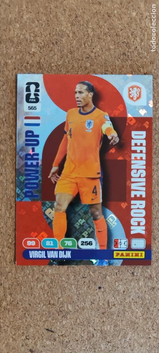 Cromos de F&uacute;tbol: ADRENALYN XL FIFA WORLD CUP 2026 CARD POWER-UP VAN DIJK HOLANDA # 565 PANINI