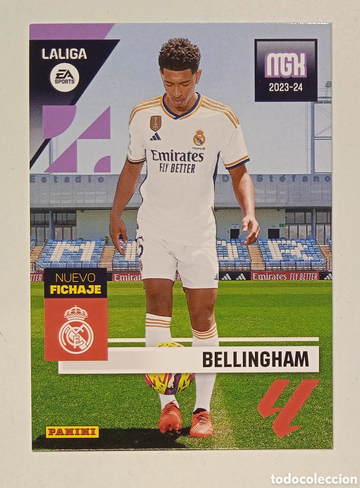 Cromos de F&uacute;tbol: JUDE BELLINGHAM 2023 2024 23 24 FICHAJE REAL MADRID PANINI MEGACRACKS 442