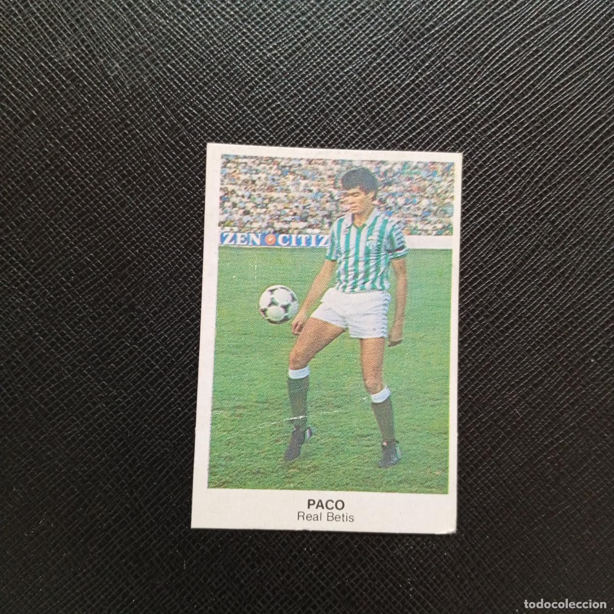 Fu&szlig;ball-Sticker: PACO REAL BETIS CANO 1983 1984 CROMO FUTBOL 83 84 LIGA - DESPEGADO - A113 PG325 FICHAJE 33