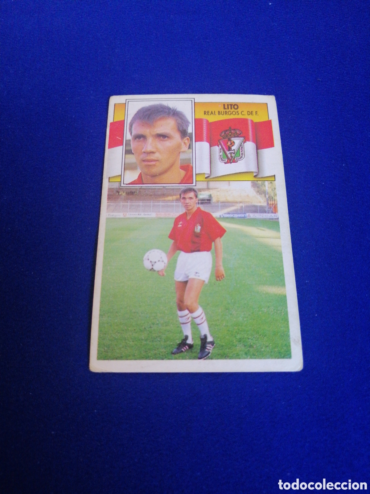 Cromos de F&uacute;tbol: LIGA DE FUTBOL 90-91 -REAL BURGOS CLUB DE F&Uacute;TBOL - LITO FICHAJES N&deg; 19