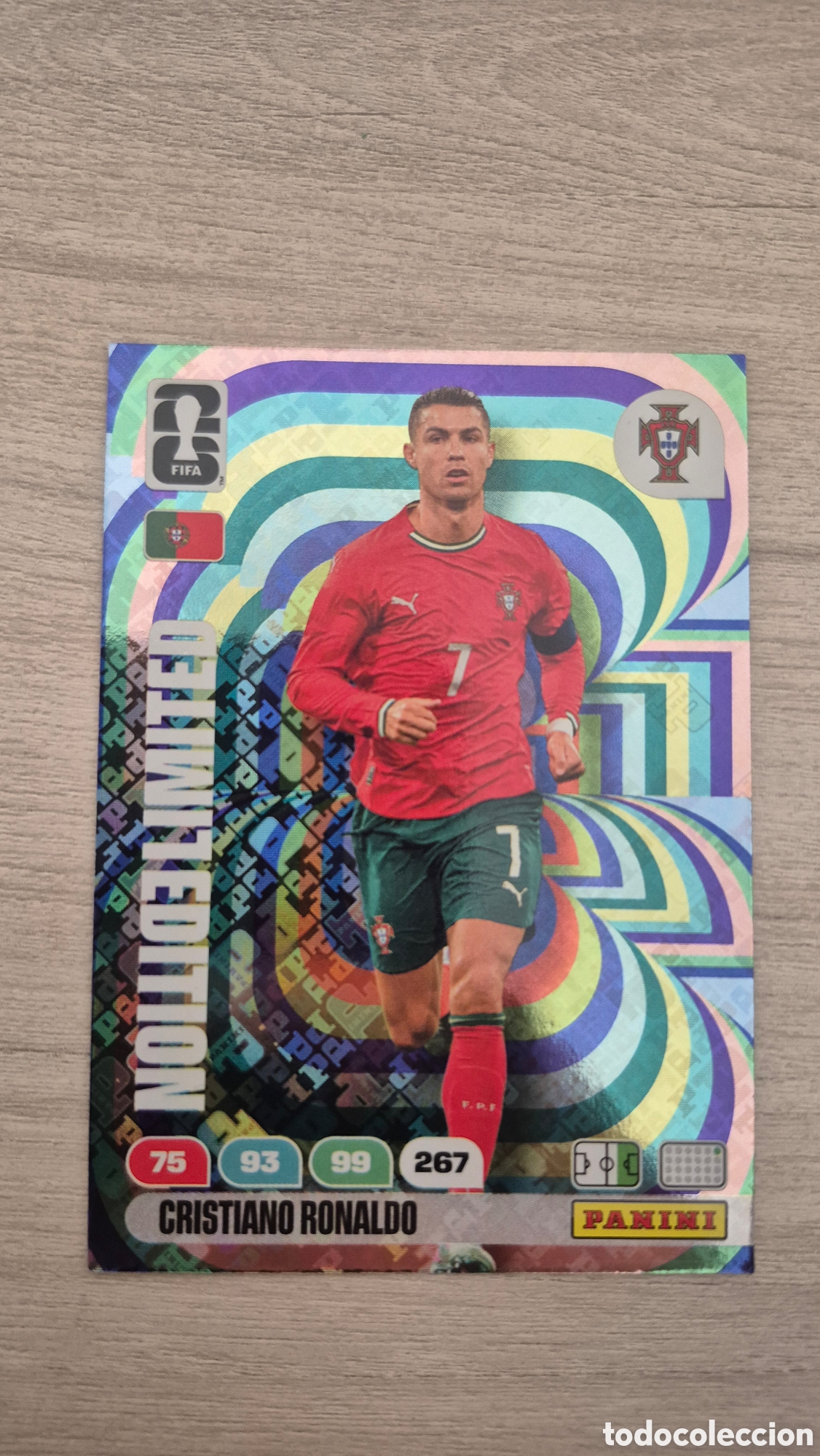 Cromos de F&uacute;tbol: Limited Edition Cristiano Ronaldo Adrenalyn FIFA World Cup 2026