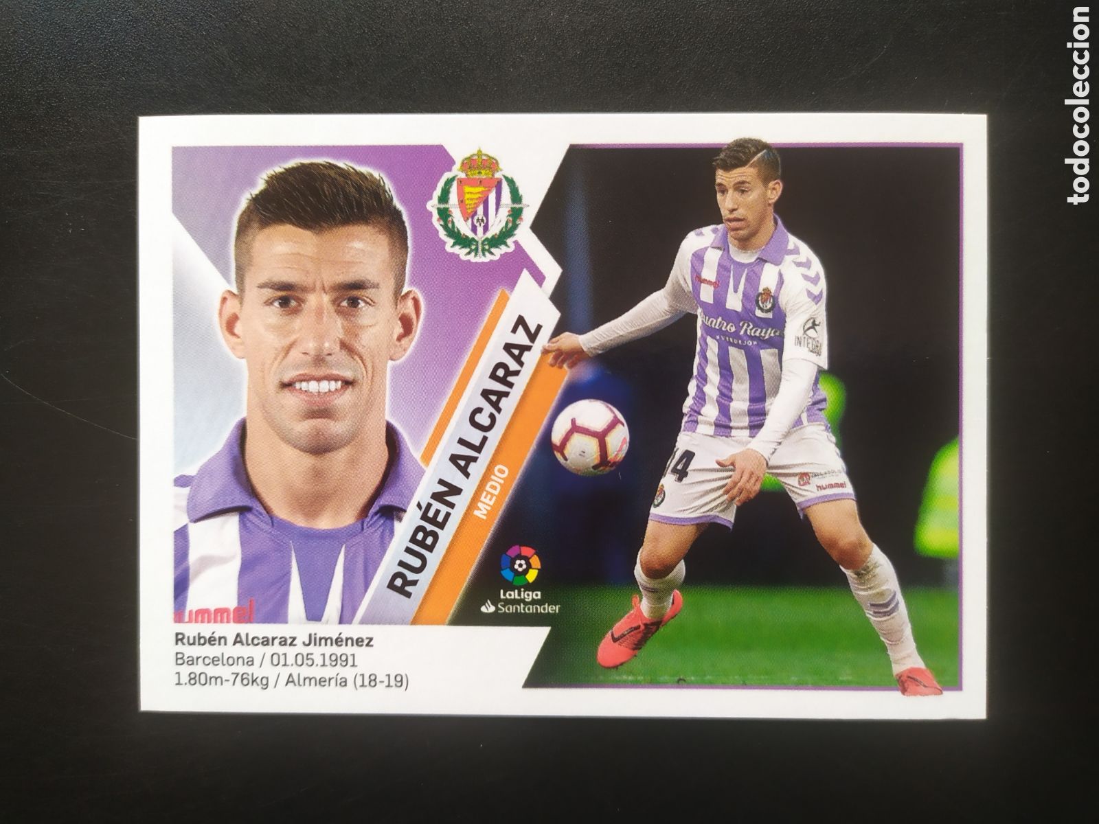 Cromos de F&uacute;tbol: Liga este 2019 2020 19 20 panini Rub&eacute;n Alcaraz n&deg; 8 Valladolid