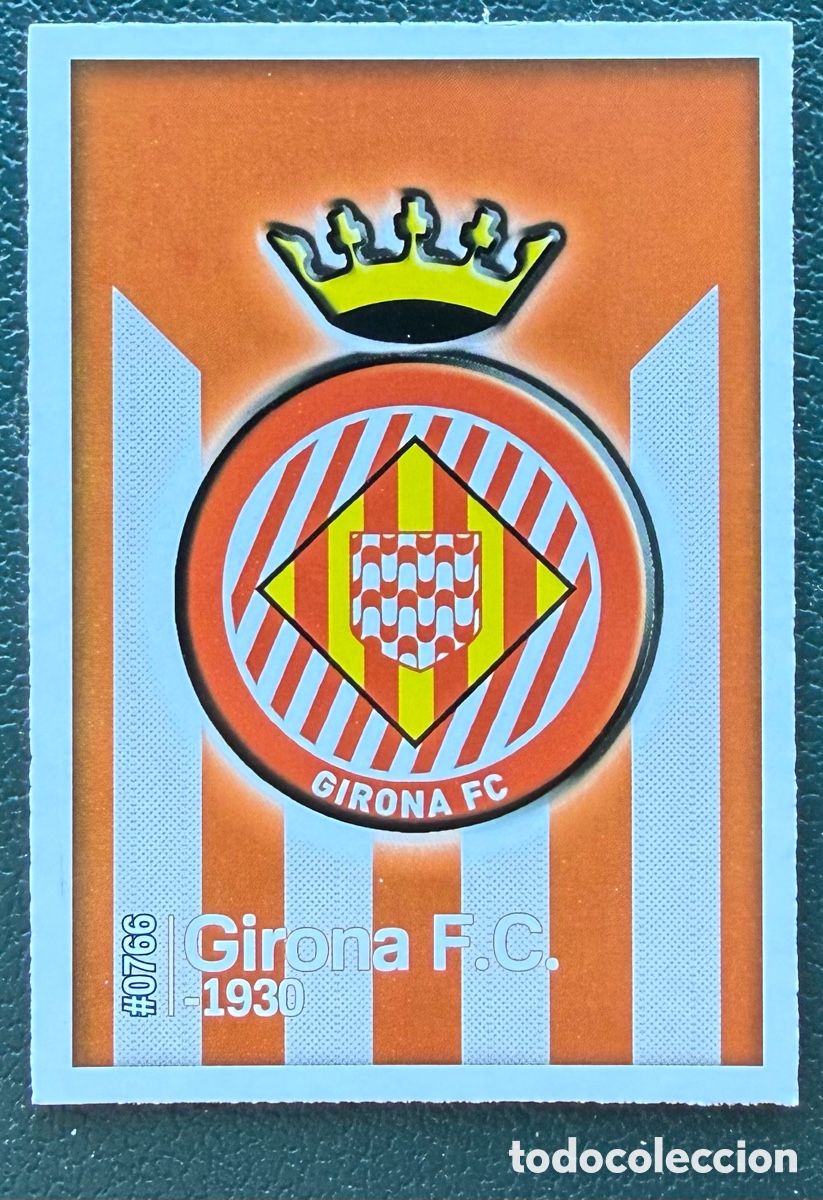 Cromos de F&uacute;tbol: 766 ESCUDO GIRONA FC FICHAS ALBUM MUNDICROMO 2015 2016 15 16