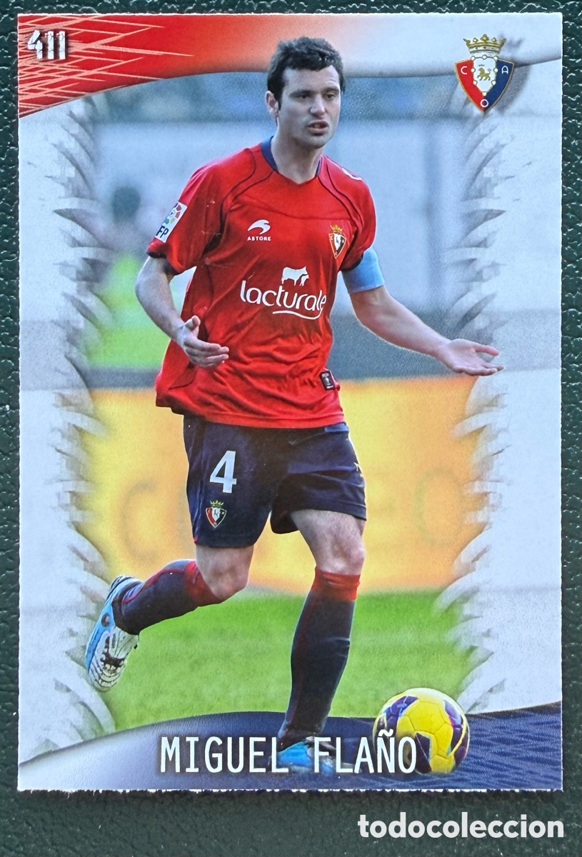 Cromos de Futebol: 411 MIGUEL FLA&Ntilde;O CA OSASUNA FICHAS ALBUM MUNDICROMO 2013 2014 13 14
