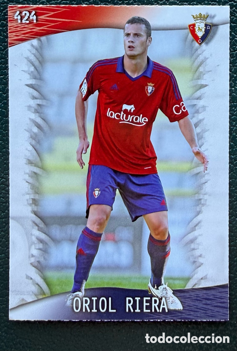 Cromos de Futebol: 424 ORIOL RIERA CA OSASUNA FICHAS ALBUM MUNDICROMO 2013 2014 13 14