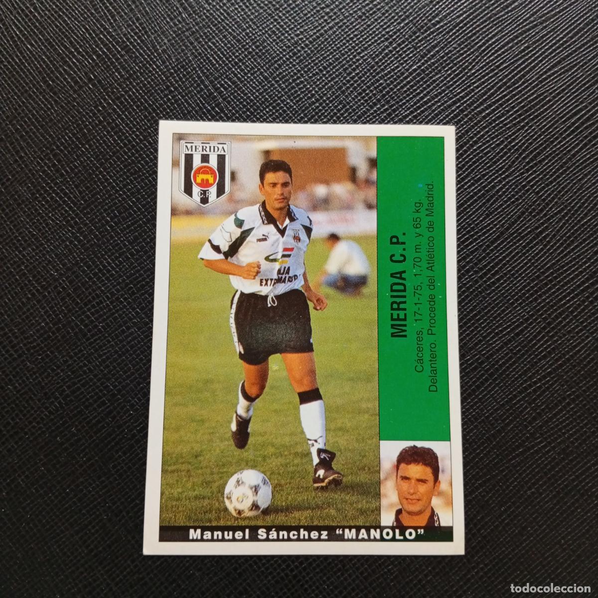 Cromos de F&uacute;tbol: MANOLO MERIDA PANINI 1995 1996 CROMO FUTBOL LIGA 95 96 - SIN PEGAR - A168 PG82