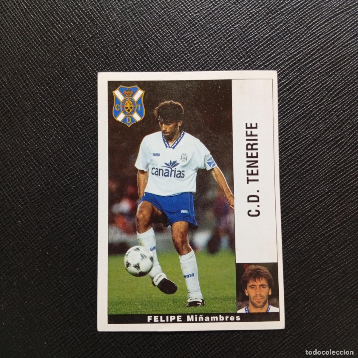Cromos de F&uacute;tbol: FELIPE TENERIFE PANINI 1995 1996 CROMO FUTBOL LIGA 95 96 - SIN PEGAR - A168 PG91