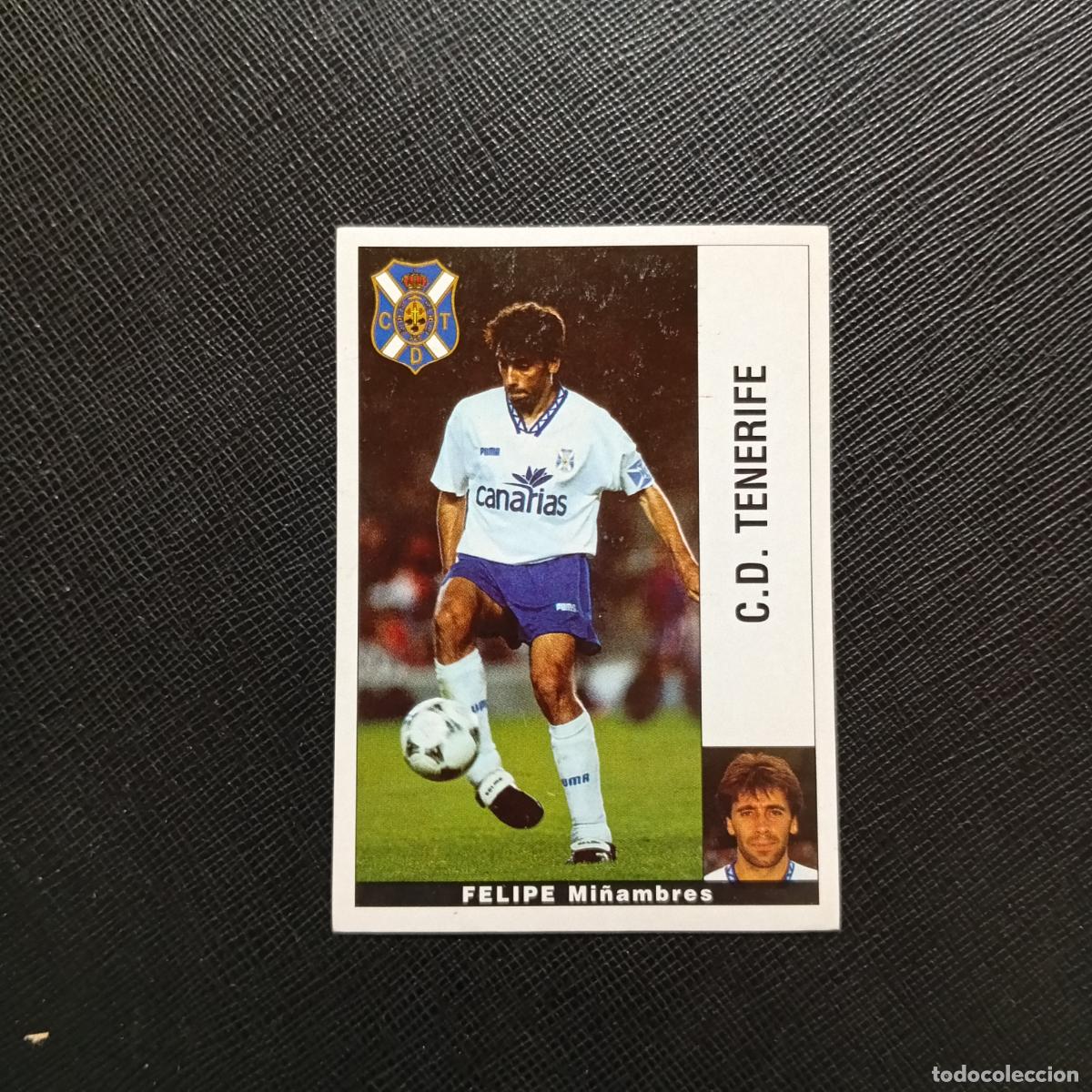Cromos de F&uacute;tbol: FELIPE TENERIFE PANINI 1995 1996 CROMO FUTBOL LIGA 95 96 - SIN PEGAR - A168 PG91 B