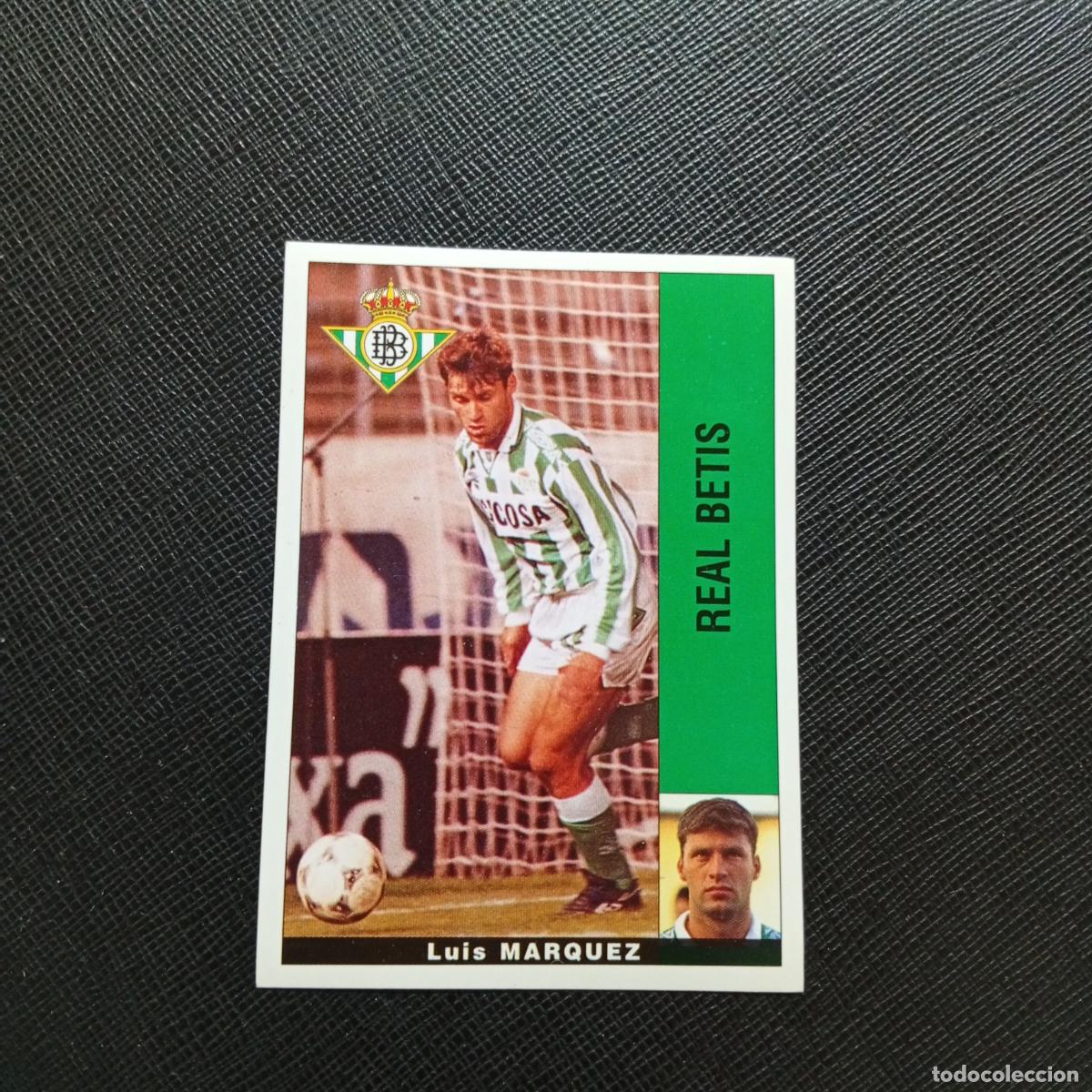 Cromos de F&uacute;tbol: MARQUEZ REAL BETIS PANINI 1995 1996 CROMO FUTBOL LIGA 95 96 - SIN PEGAR - A168 PG91