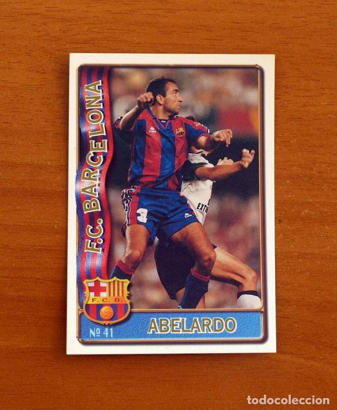 Cromos de F&uacute;tbol: Barcelona -N&ordm; 41 Abelardo -Mundicromo Las Fichas de la Liga de F&uacute;tbol 1996-1997-96-97