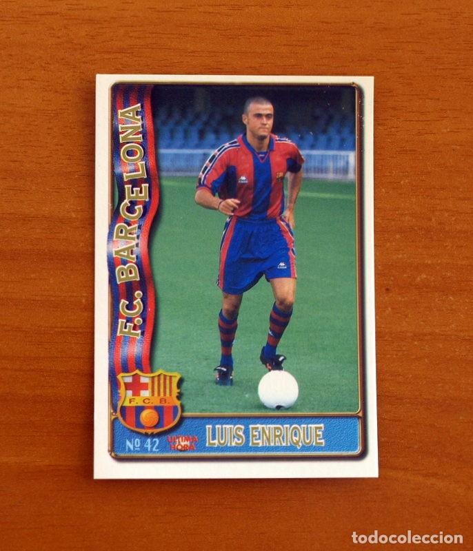 Cromos de F&uacute;tbol: Barcelona -N&ordm; 42 Luis Enrique-&Uacute;ltima Hora-Mundicromo Las Fichas de la Liga de F&uacute;tbol 1996-1997-96-97