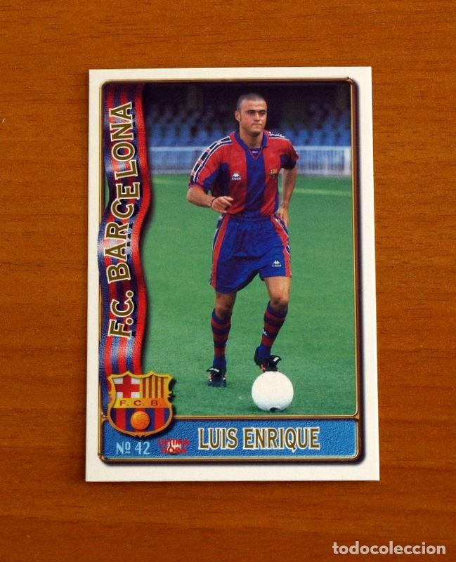 Cromos de F&uacute;tbol: Barcelona -N&ordm; 42 Luis Enrique-&Uacute;ltima Hora-Mundicromo Las Fichas de la Liga de F&uacute;tbol 1996-1997-96-97