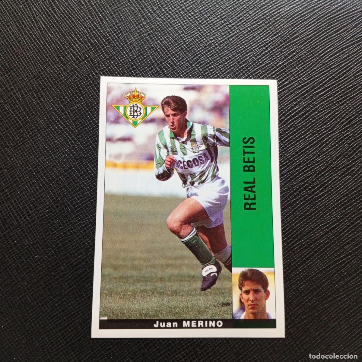 Cromos de F&uacute;tbol: MERINO REAL BETIS PANINI 1995 1996 CROMO FUTBOL LIGA 95 96 - SIN PEGAR - A168 PG127