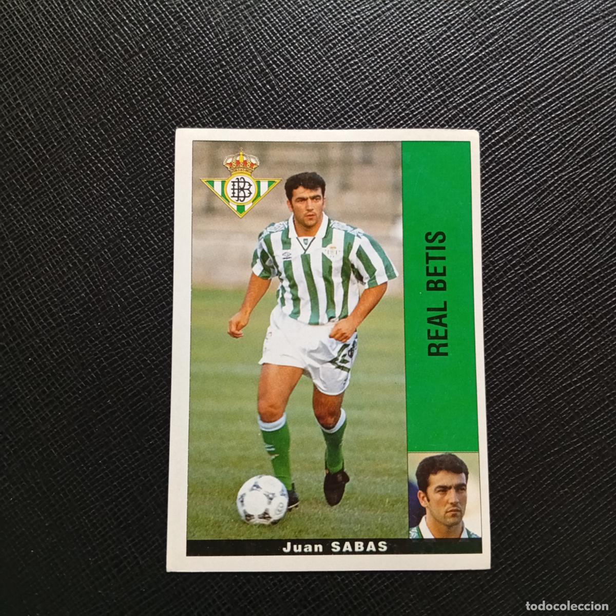 Cromos de F&uacute;tbol: SABAS REAL BETIS PANINI 1995 1996 CROMO FUTBOL LIGA 95 96 - SIN PEGAR - A168 PG136