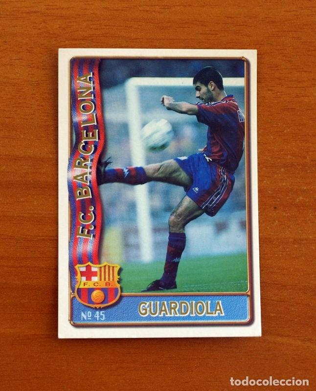 Cromos de F&uacute;tbol: Barcelona -N&ordm; 45 Guardiola -Mundicromo Las Fichas de la Liga de F&uacute;tbol 1996-1997-96-97