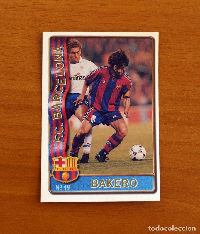 Cromos de F&uacute;tbol: Barcelona -N&ordm; 49 Bakero -Mundicromo Las Fichas de la Liga de F&uacute;tbol 1996-1997-96-97