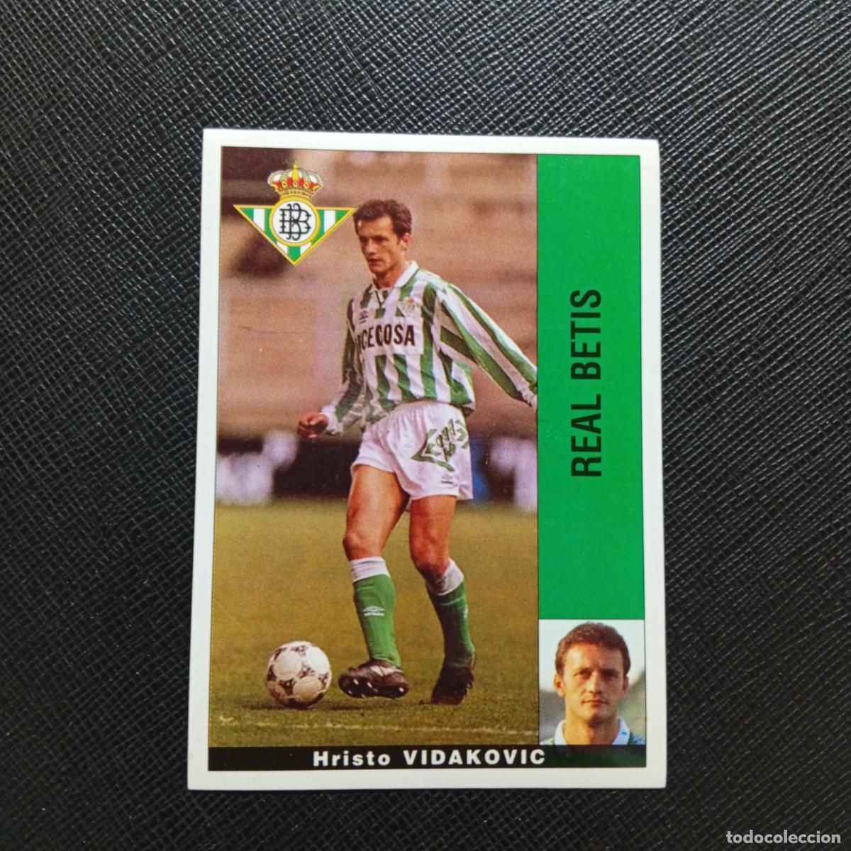 Cromos de F&uacute;tbol: VIDAKOVIC REAL BETIS PANINI 1995 1996 CROMO FUTBOL LIGA 95 96 - SIN PEGAR - A168 PG172