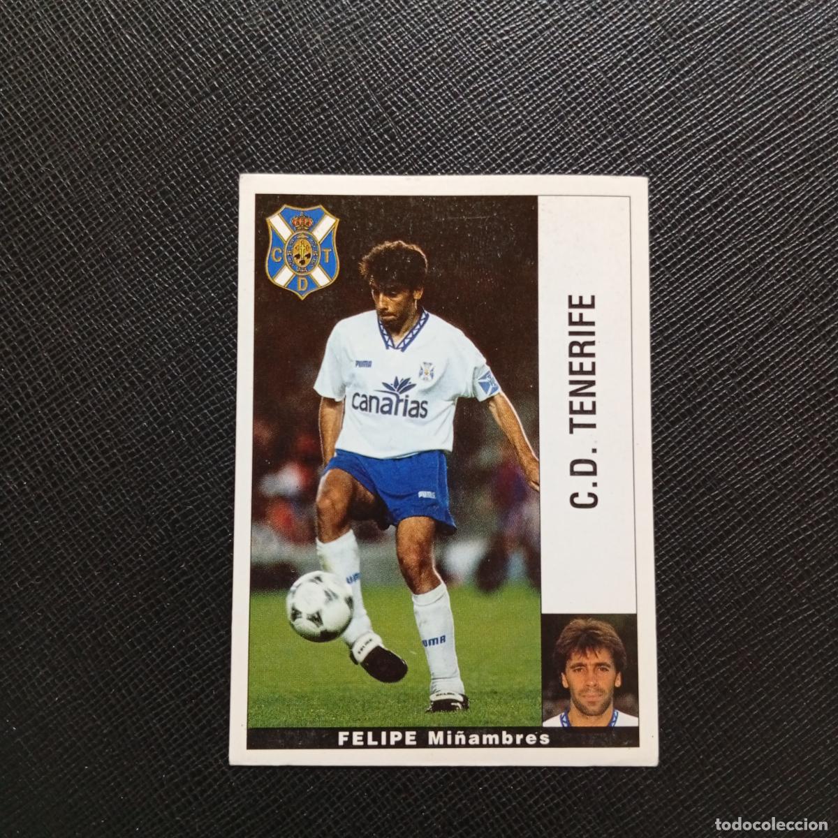 Cromos de F&uacute;tbol: FELIPE TENERIFE PANINI 1995 1996 CROMO FUTBOL LIGA 95 96 - SIN PEGAR - A168 PG181