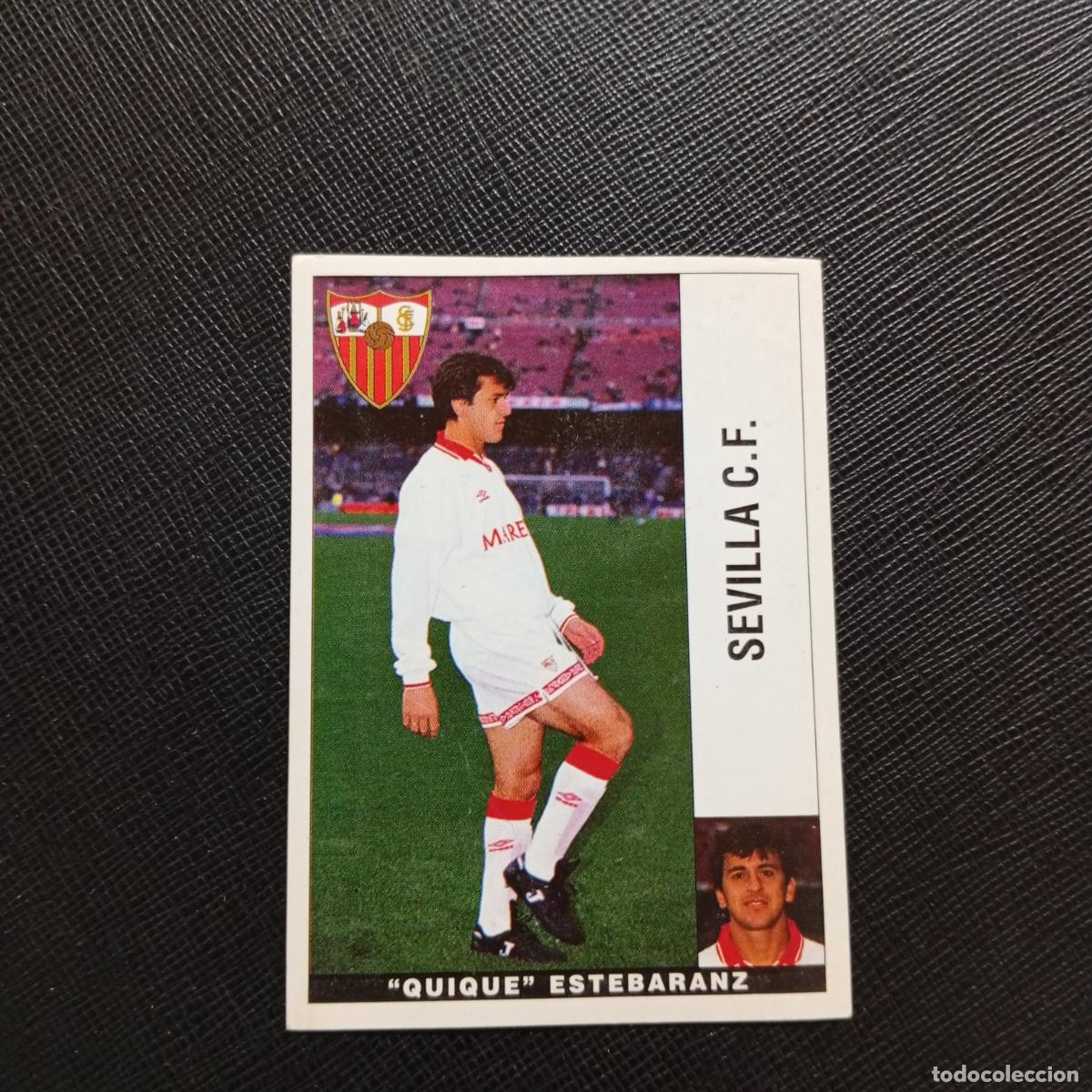 Cromos de F&uacute;tbol: QUIQUE ESTEBARANZ SEVILLA PANINI 1995 1996 CROMO FUTBOL LIGA 95 96 - SIN PEGAR - A168 PG190