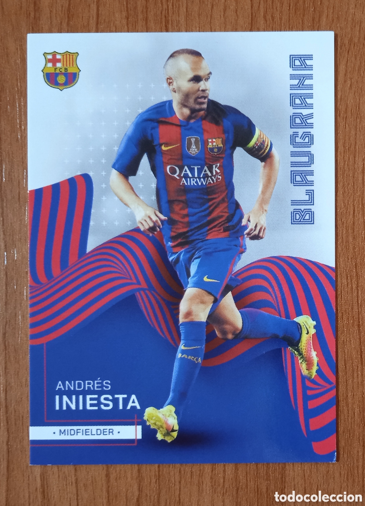 Cromos de F&uacute;tbol: ANDRES INIESTA FC BARCELONA TOPPS SET TEAM 40
