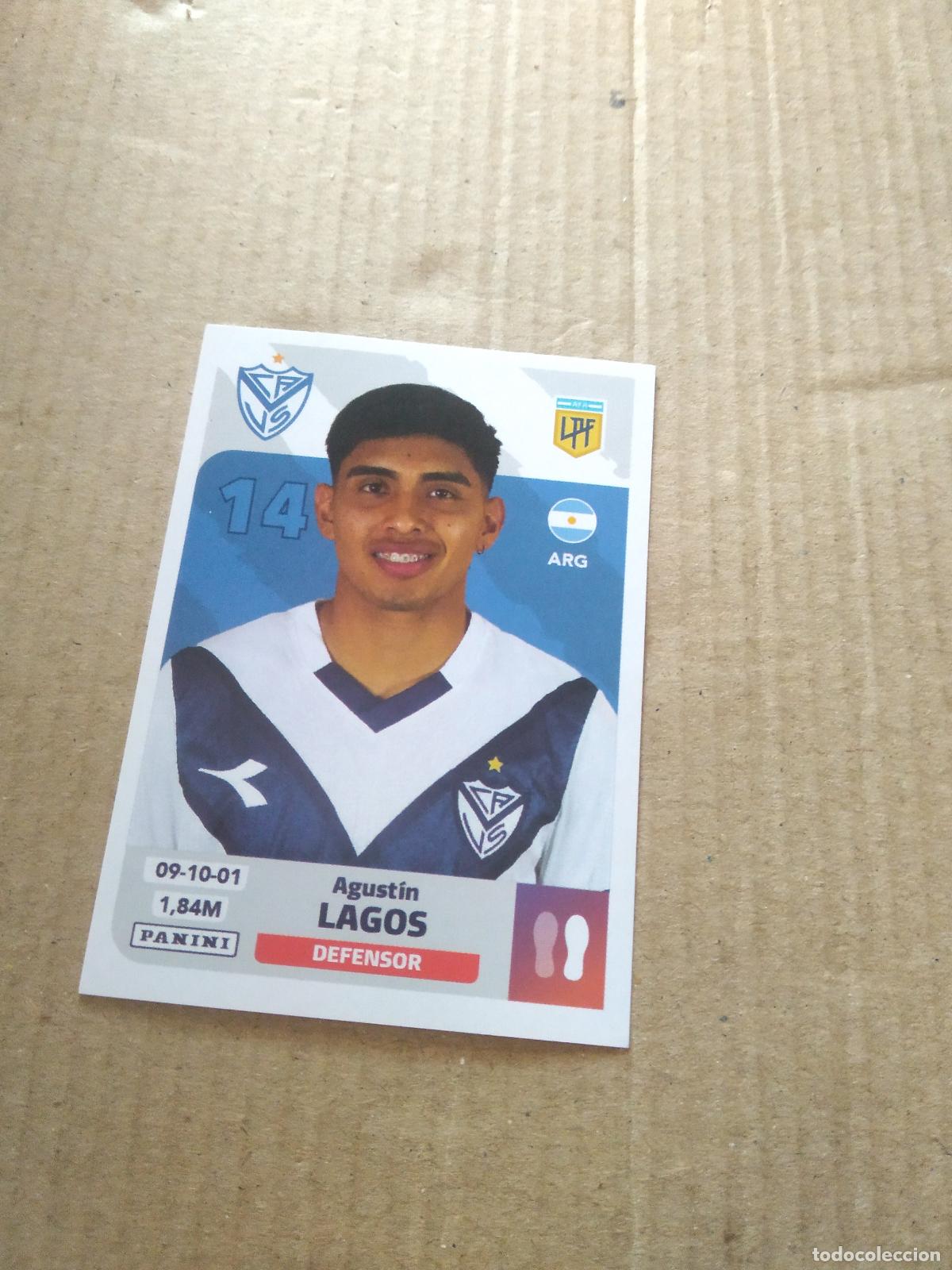 Figurine di Calcio: VEL 6 AGUSTIN LAGOS VELEZ SARSFIELD CROMO FUTBOL ARGENTINO PANINI LIGA ARGENTINA 2024