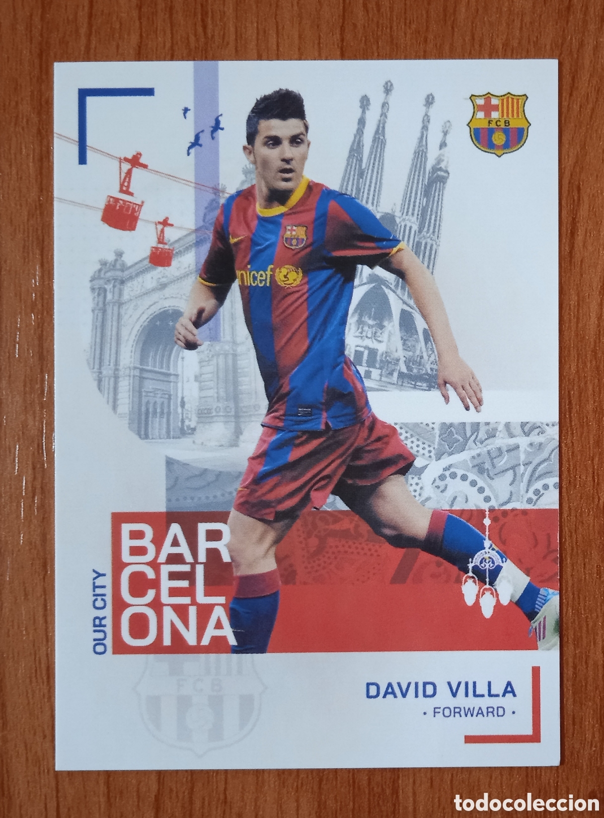 Cromos de F&uacute;tbol: DAVID VILLA FC BARCELONA 2023 TOPPS SET TEAM 33