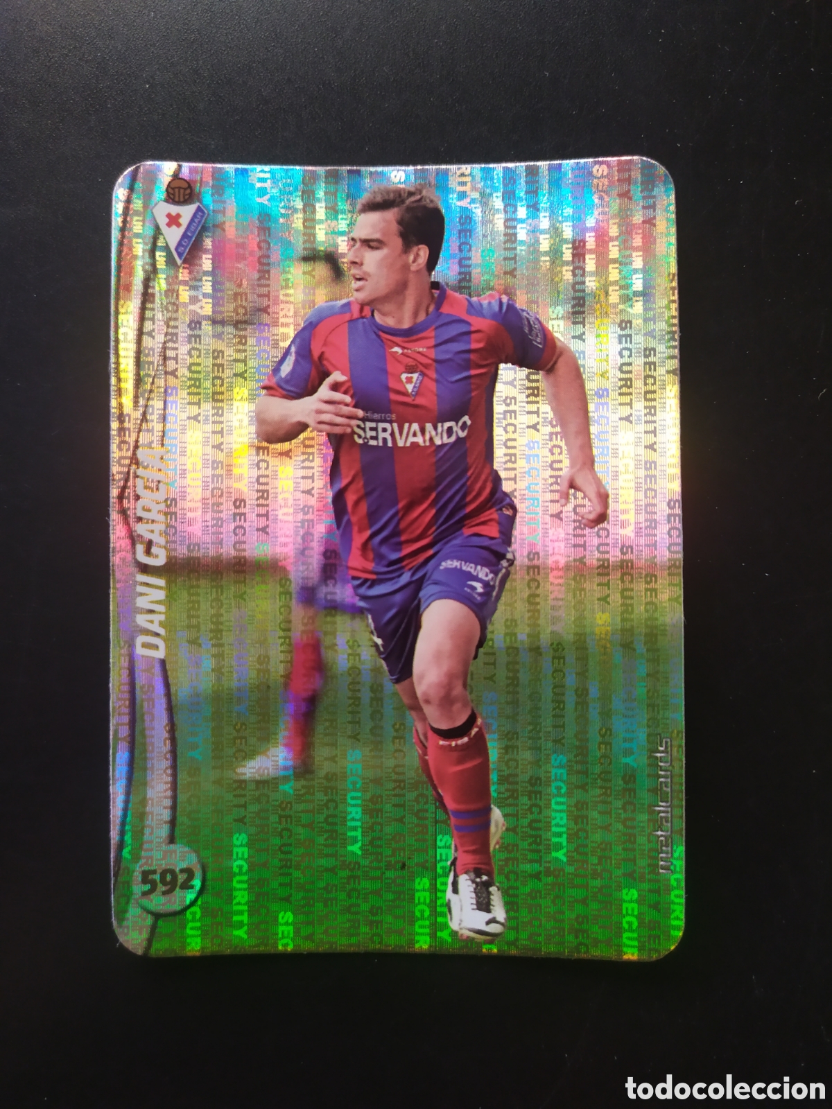 Cromos de F&uacute;tbol: Mundicromo fichas Liga 2014 2015 14 15 Dani Garc&iacute;a top brillo security n&deg; 592 Eibar