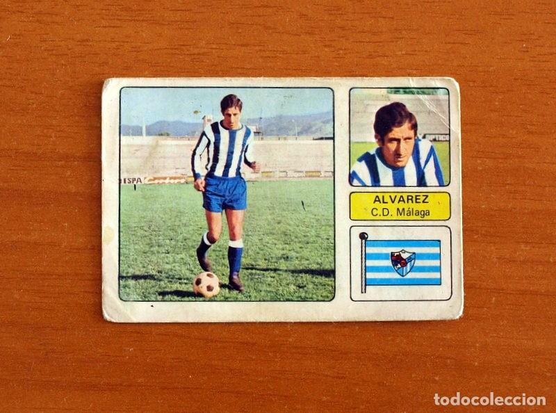 Cromos de F&uacute;tbol: M&aacute;laga - &Aacute;lvarez - Editorial Fher 1973-1974, 73-74 - Nunca pegado