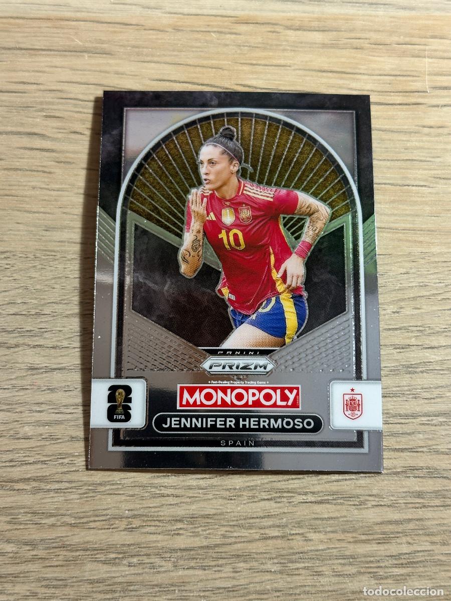 Cromos de F&uacute;tbol: JENNIFER HERMOSO 98 ESPA&Ntilde;A WORLD CUP 2026 PANINI PRIZM MONOPOLY