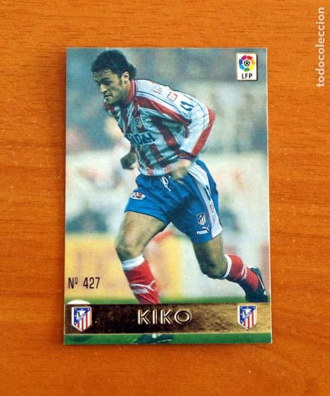 Cromos de F&uacute;tbol: Atl&eacute;tico de Madrid - N&ordm; 427 Kiko - El Mejor - Mundicromo ficha de la Liga 1997-1998, 97-98