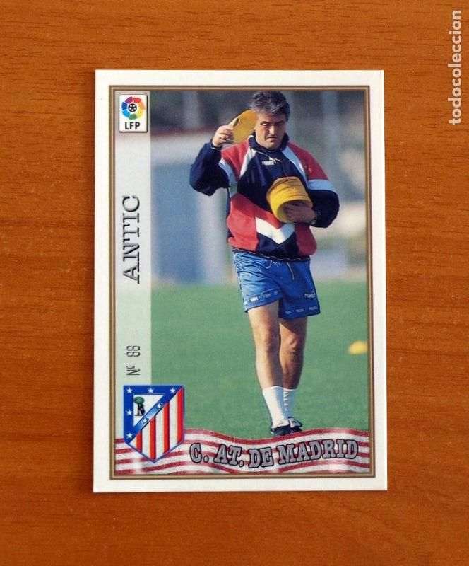 Figurine di Calcio: Atl&eacute;tico de Madrid -N&ordm; 88 Radomir Antic Entrenador - Mundicromo ficha de la Liga 1997-1998, 97-98