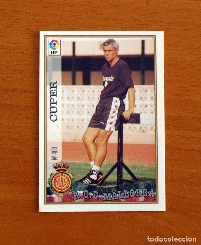 Figurine di Calcio: R.C.D. Mallorca - N&ordm; 403 H&eacute;ctor C&uacute;per Entrenador - Mundicromo ficha de la Liga 1997-1998, 97-98