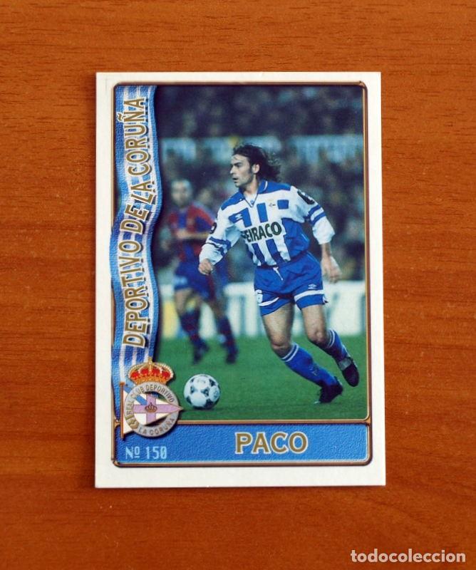 Figurine di Calcio: Deportivo Coru&ntilde;a -N&ordm; 150 Paco J&eacute;mez -Mundicromo Las Fichas de la Liga de F&uacute;tbol 1996-1997-96-97