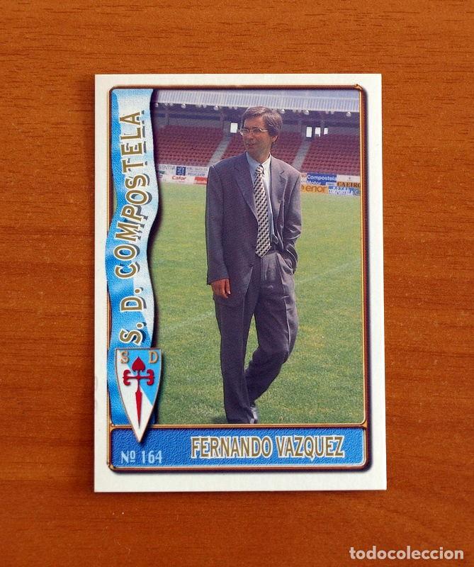Cromos de F&uacute;tbol: Compostela -164 Fernando V&aacute;zquez Entrenador-Mundicromo Las Fichas de Liga de F&uacute;tbol 1996-1997-96-97