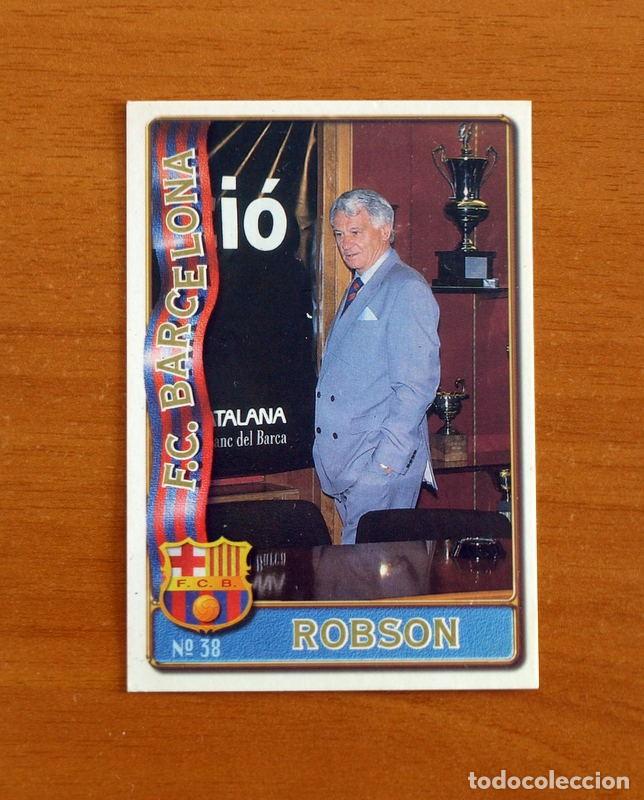 Cromos de F&uacute;tbol: Barcelona -N&ordm; 38 Bobby Robson Entrenador -Mundicromo Las Fichas de la Liga de F&uacute;tbol 1996-1997-96-97