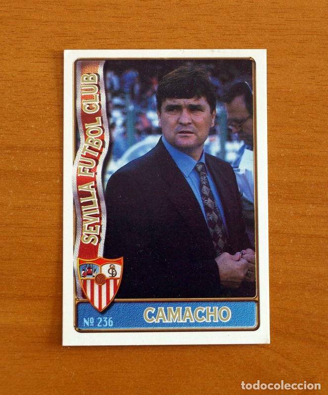 Cromos de F&uacute;tbol: Sevilla -N&ordm; 236 Camacho Entrenador -Mundicromo Las Fichas de la Liga de F&uacute;tbol 1996-1997-96-97