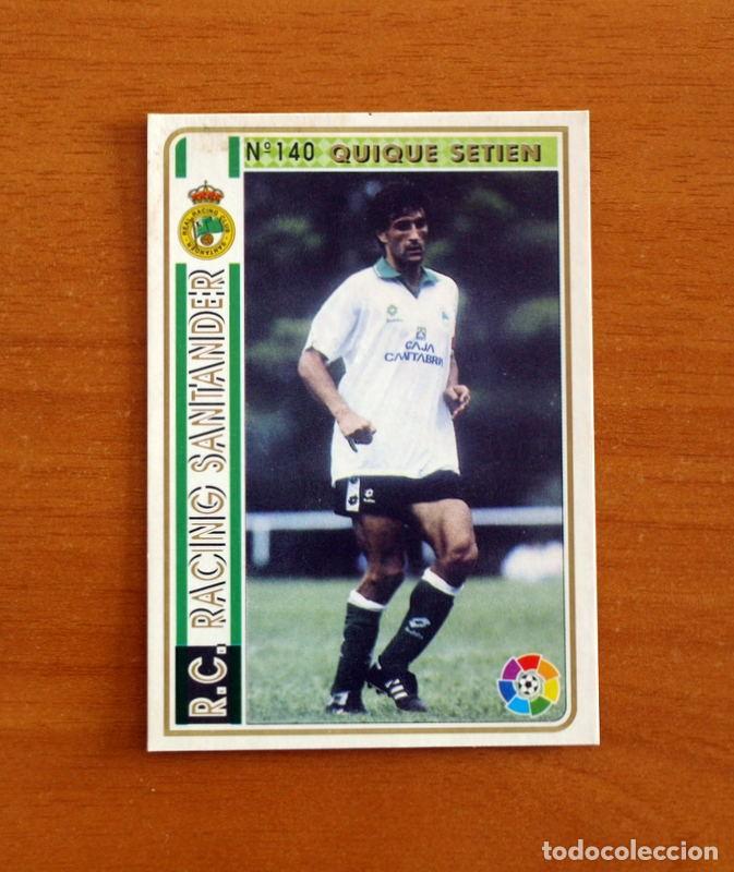 Cromos de F&uacute;tbol: Racing de Santander -N&ordm; 140 Quique Setien -Mundicromo Las Fichas de la Liga 1994-1995-94-95
