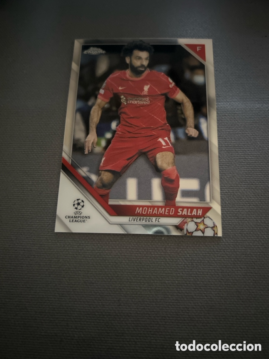 Cromos de F&uacute;tbol: Mohamed Salah 21 Liverpool Topps Chrome UCL Champions League 2021-22 21/22