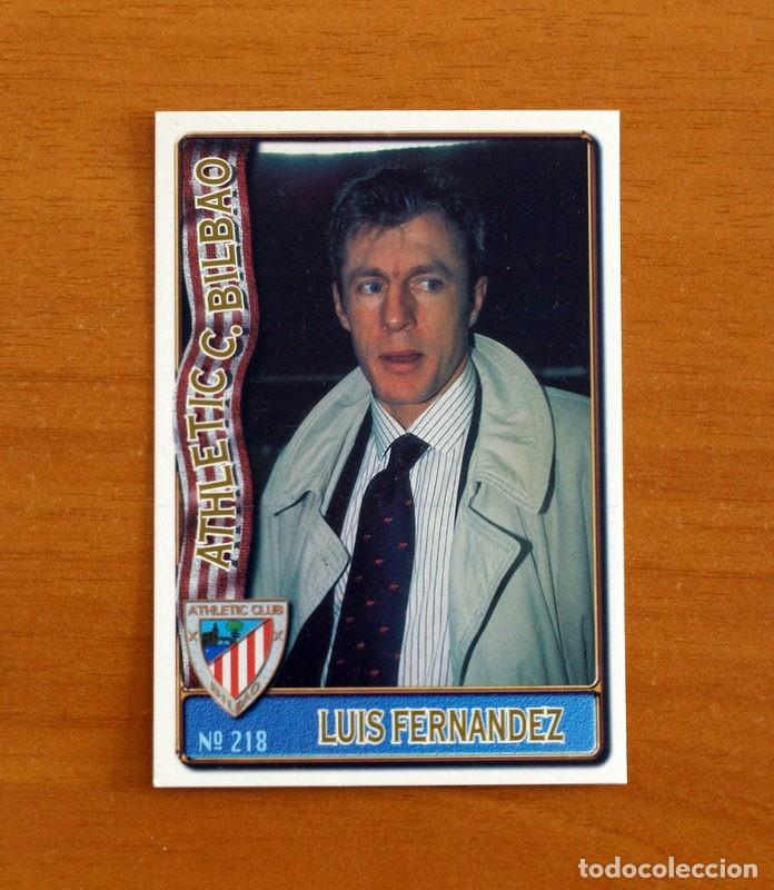 Cromos de Futebol: Athletic Bilbao -N&ordm; 218 Luis Fern&aacute;ndez -Mundicromo Las Fichas de la Liga de F&uacute;tbol 1996-1997-96-97