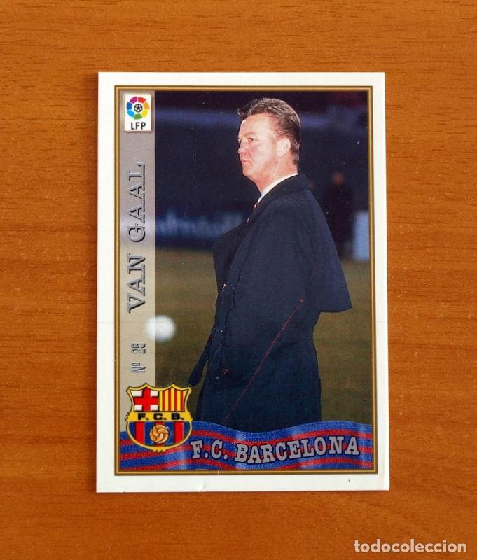 Cromos de F&uacute;tbol: Barcelona - N&ordm; 25 Van Gaal Entrenador - Mundicromo ficha de la Liga 1997-1998, 97-98