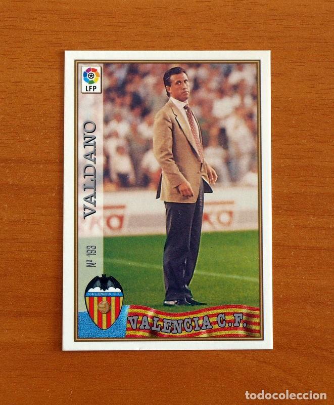 Cromos de F&uacute;tbol: Valencia - N&ordm; 193, Valdano, Entrenador - Mundicromo Fichas Liga 1997-1998, 97-98 - Mundi Cromo