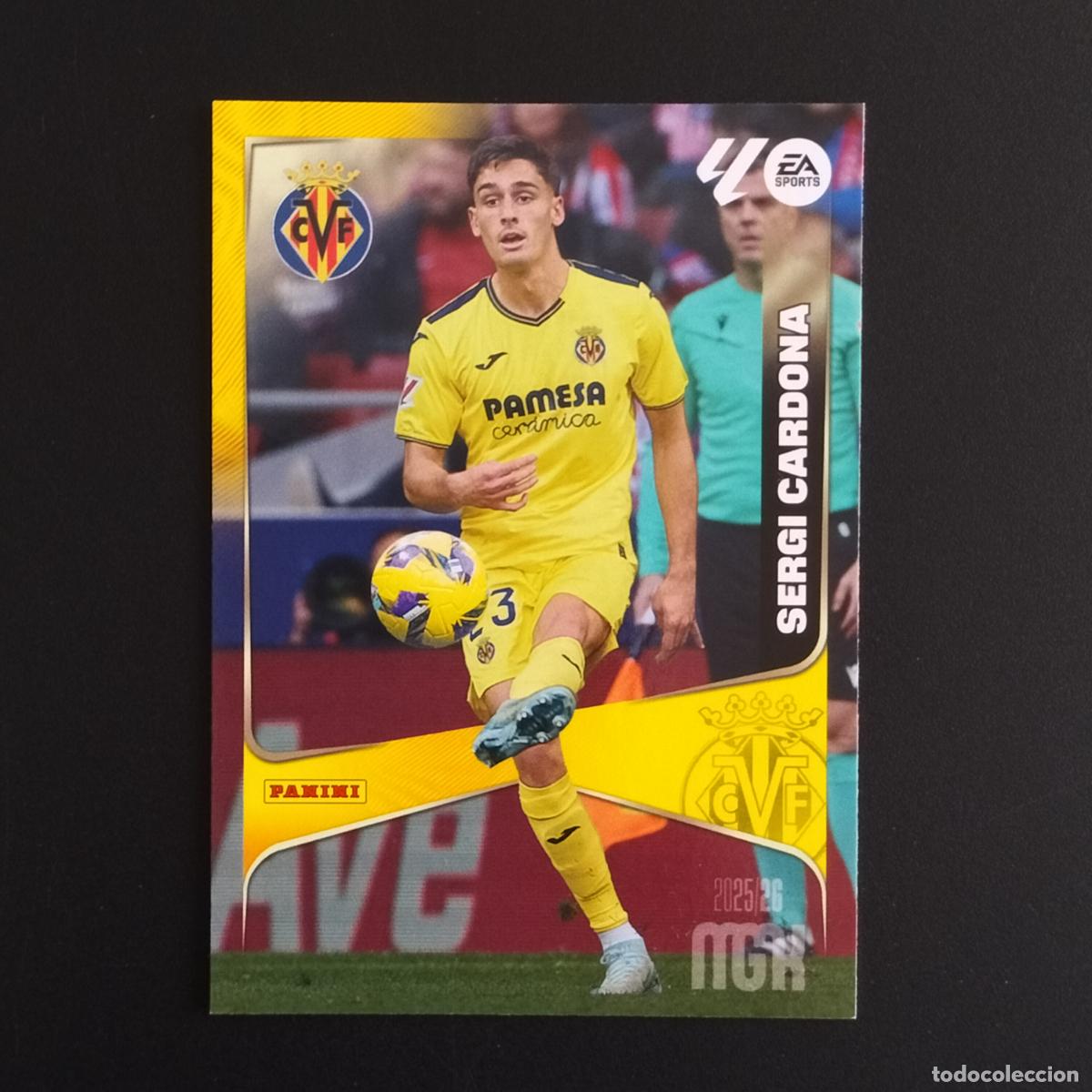 Football Stickers: MGK 368 SERGI CARDONA VILLARREAL CROMOS ALBUM MEGACRACKS LIGA FUTBOL 2025 2026 25 26