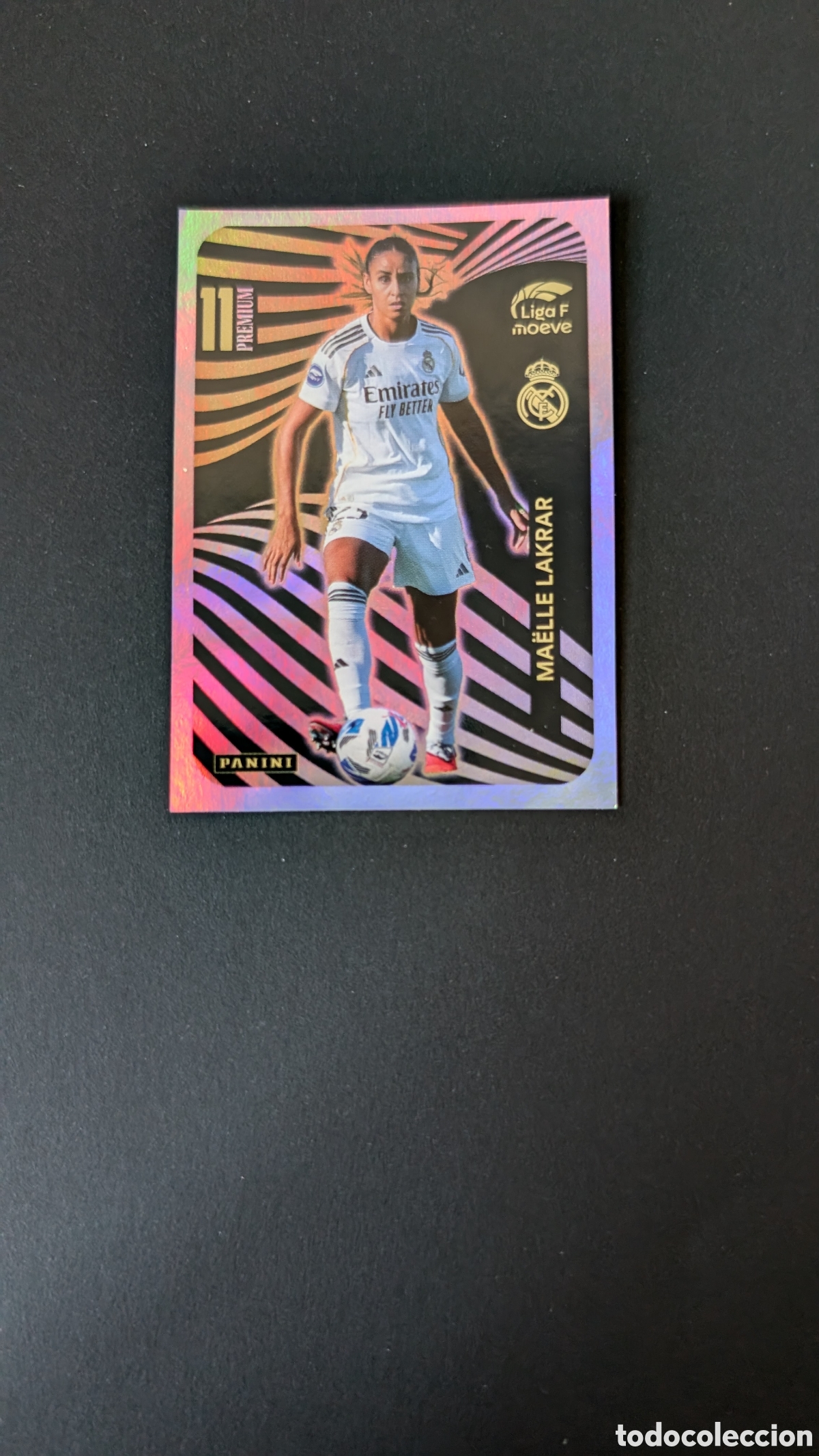 Cromos de F&uacute;tbol: LAKRAR REAL MADRID PREMIUM LIGA F 2025/26 25 26 NUNCA PEGADO SIN PEGAR
