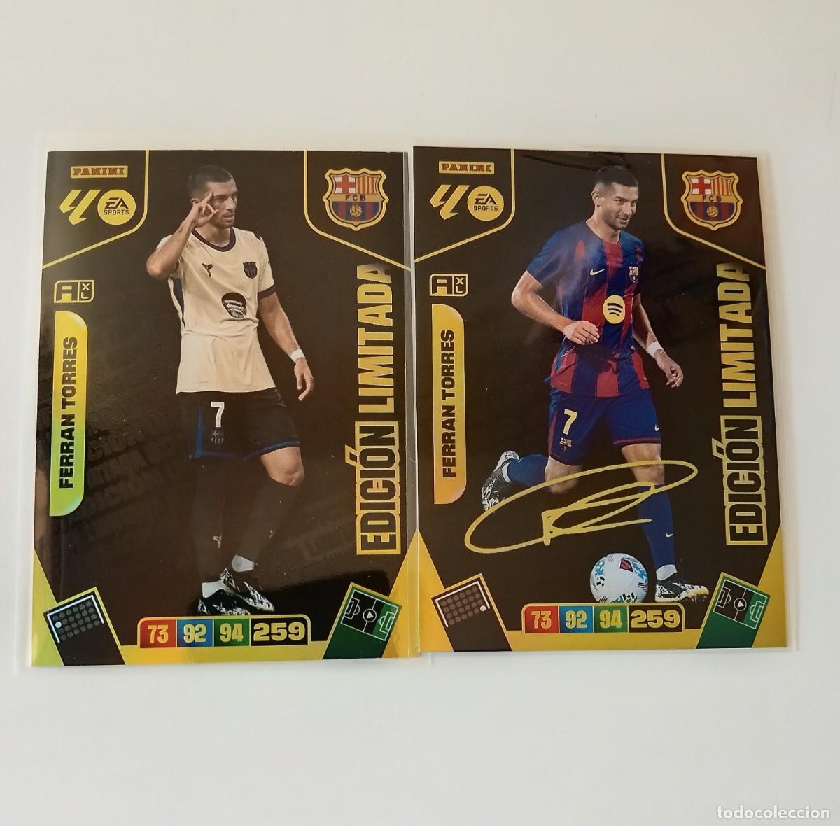 Cromos de F&uacute;tbol: ADRENALYN 2025/2026 FERRAN TORRES ( CON Y SIN FIRMA ) -( EDICI&Oacute;N LIMITADA ) - DE SOBRE PREMIUM