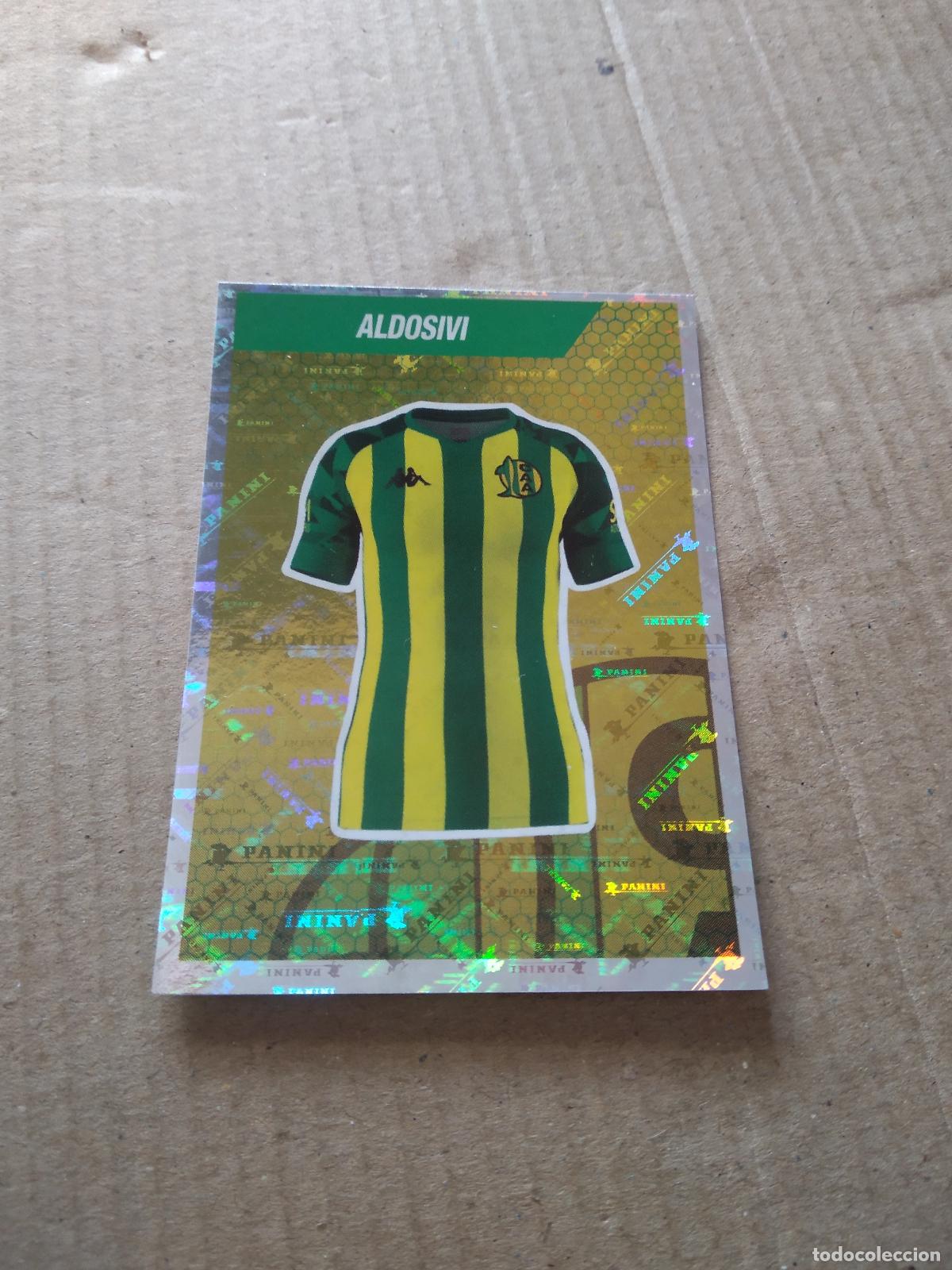 Cromos de F&uacute;tbol: 5 CAMISETA ALDOSIVI CROMO FUTBOL ARGENTINO PANINI LIGA ARGENTINA 2022